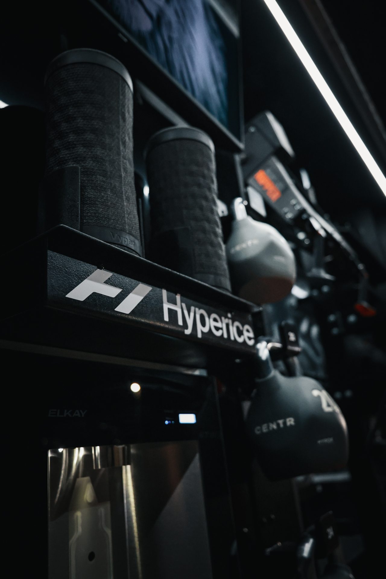 Fit Truk 2.0 Hyperice recovery equipment wall