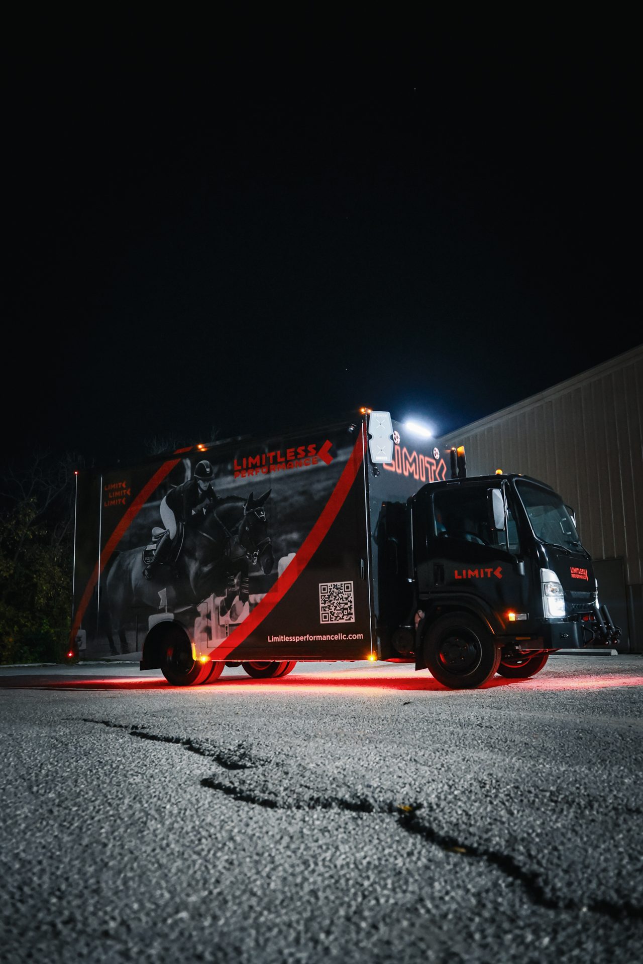Fit Truk 2.0 low-angle exterior view with Limitless Performance branding